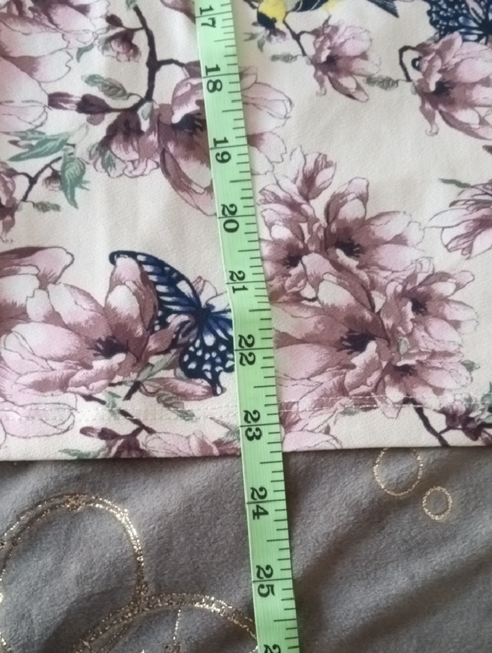 H&M Floral Long-Sleeve Blouse Ivory with Birds, Flowers & Butterflies Size XS - Picture 10 of 11